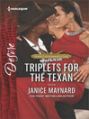 Cover image for Triplets for the Texan